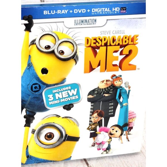 Despicable Me 2 Blu-Ray/DVD/Digital HD Combo Pack With 3 New Mini-Movies - Picture 2 of 9